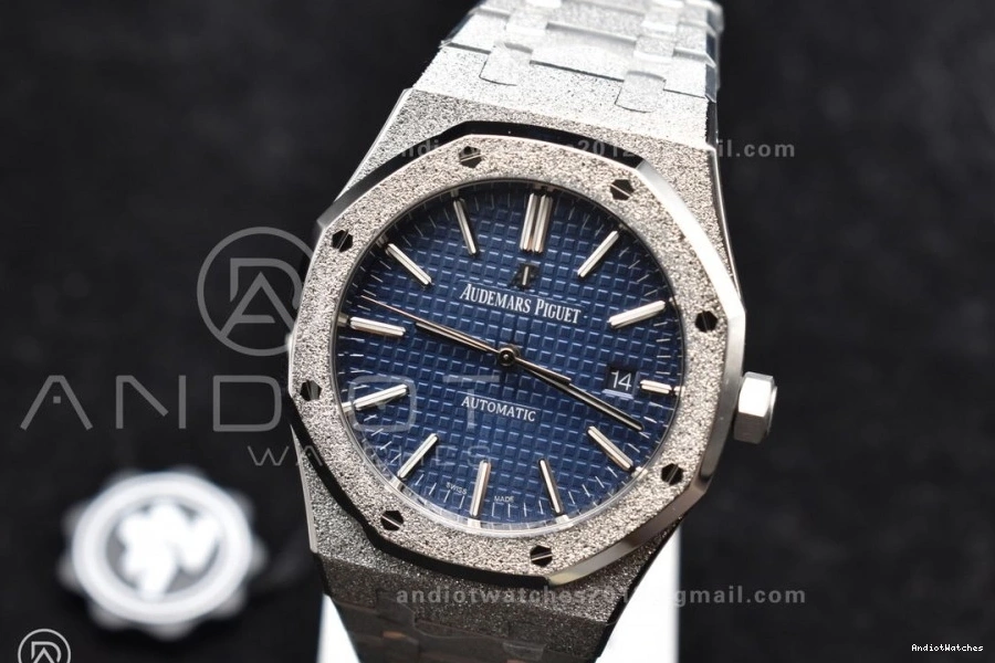 SS Versatile Frosted Bracelet 15400 1095 Edition A SS on ZF Blue Oak Royal Case 1:1 Best 41mm Dial Textured 1216